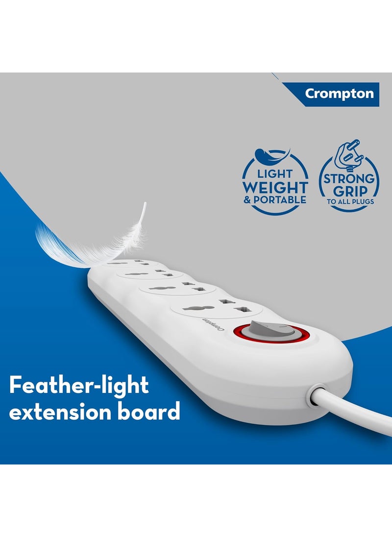 Crompton Crompton Powerbox Alpha LITE Linear Extension Board with 4 Universal Sockets  - Image 5