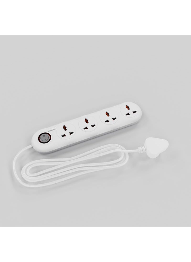 Crompton Crompton Powerbox Alpha LITE Linear Extension Board with 4 Universal Sockets  - Image 1