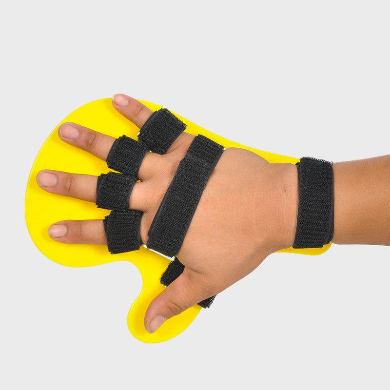 Generic Adult Child Finger Separator Splint Orthosis Yellow 