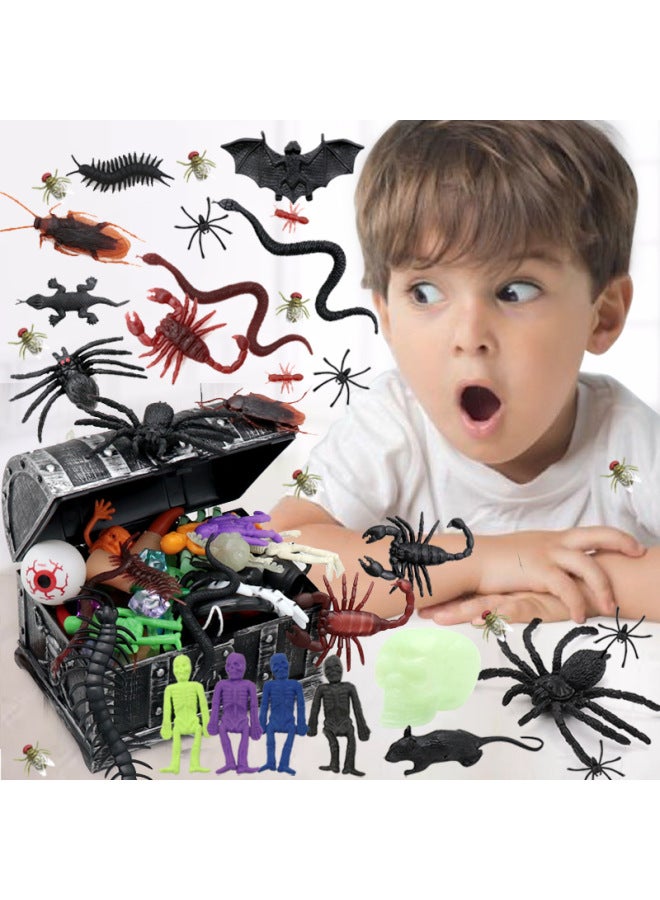 Loquat Strange Toys Children's Treasure Boxes Funny  Tricky Scary Kids Toy Set-Color:(Style Four) 130 Piece Set - Image 2