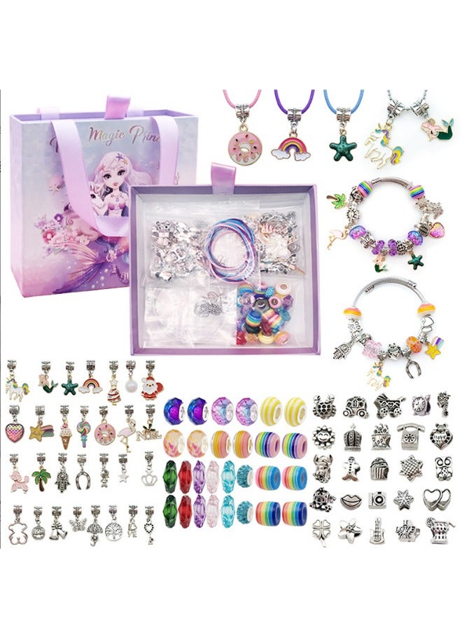 JCB CHIC طقم صنع المجوهرات الساحرة، طقم صنع الأساور للبنات من 8-12 سنة، جاهز للهدية، ممتع وسهل الصنع، 99 قطعة لطيفة متلألئة تلهم الإبداع والتعبير عن الذات (HK763) - Image 1