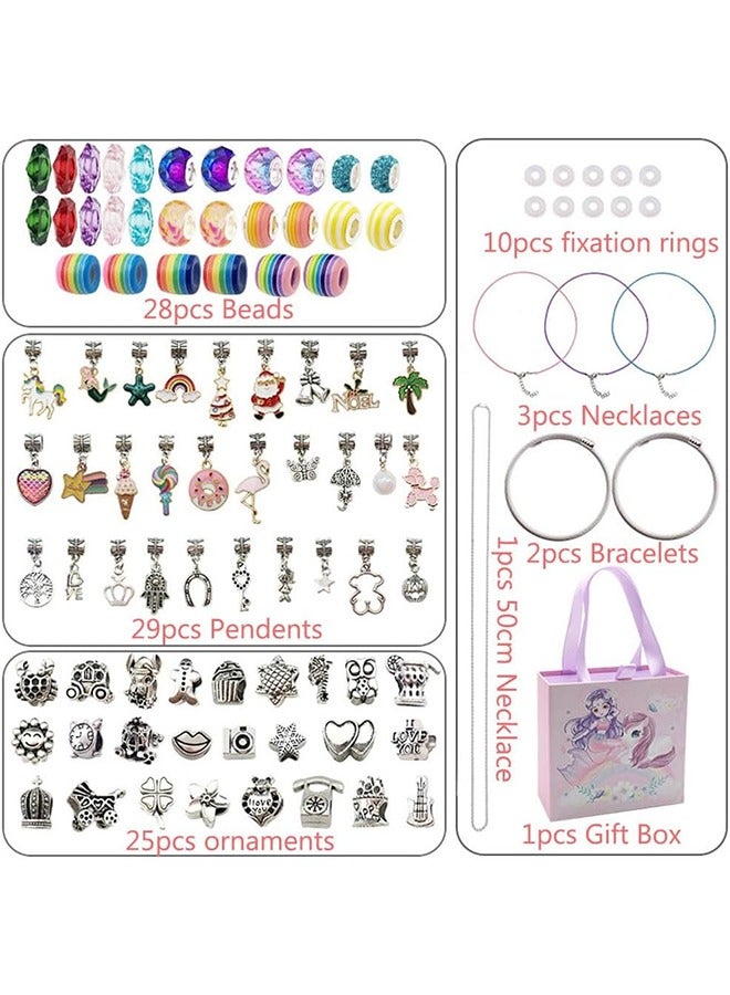 JCB CHIC طقم صنع المجوهرات الساحرة، طقم صنع الأساور للبنات من 8-12 سنة، جاهز للهدية، ممتع وسهل الصنع، 99 قطعة لطيفة متلألئة تلهم الإبداع والتعبير عن الذات (HK763) - Image 2