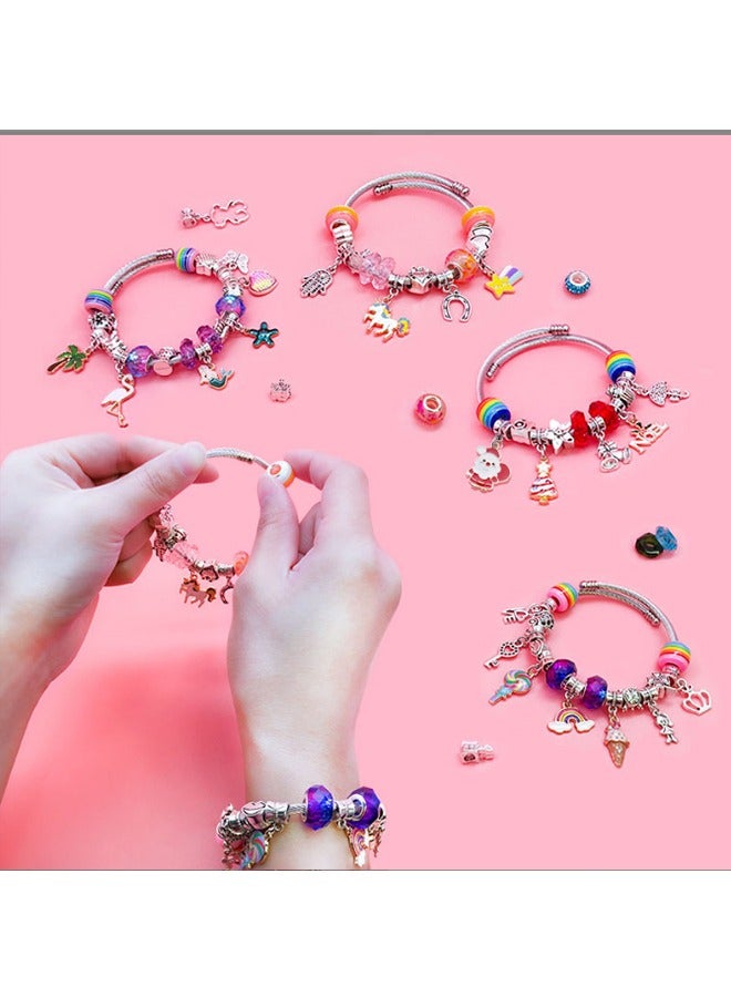 JCB CHIC طقم صنع المجوهرات الساحرة، طقم صنع الأساور للبنات من 8-12 سنة، جاهز للهدية، ممتع وسهل الصنع، 99 قطعة لطيفة متلألئة تلهم الإبداع والتعبير عن الذات (HK763) - Image 3