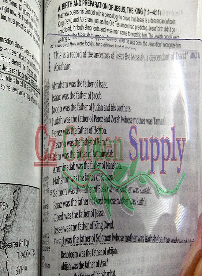Cz Garden Supply عدسة مكبرة بحجم المحفظة من سي زد جاردن سبلاي CzCCLens15 3X • عدسات فريسنل بحجم بطاقة الائتمان • ولاعة نار • قراءة الأحرف الصغيرة (عبوة من 15 عدسة) - Image 4
