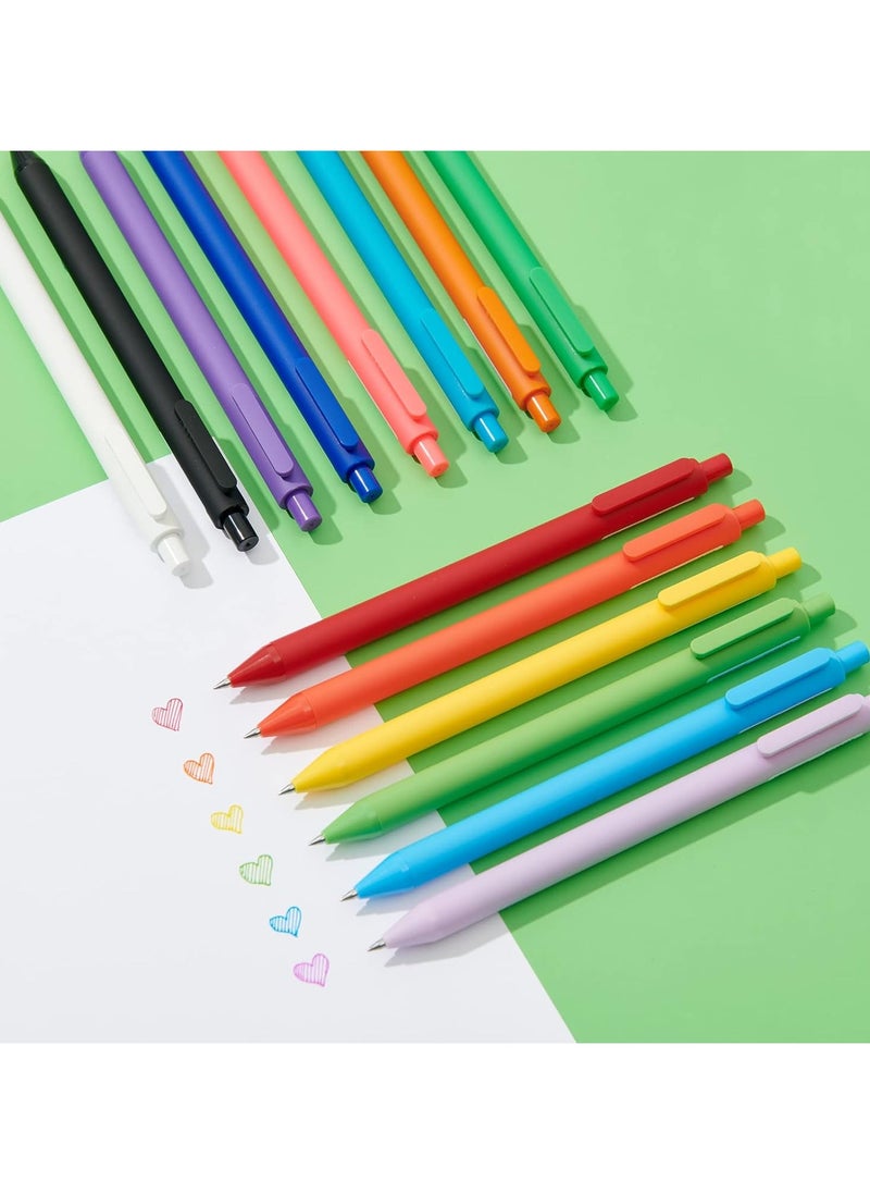كاكو Kaco PURE Colored Gel Pens 0.5mm 20 Pieces Set Colorful Multi-color Ink Fine Point Comfort Grip Quick Drying School Office Supplies Stationery  - Image 3