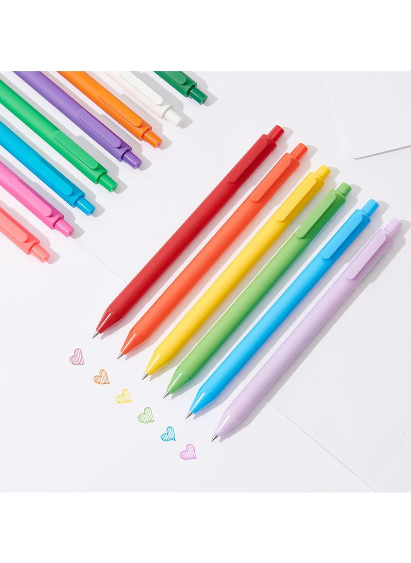 كاكو Kaco PURE Colored Gel Pens 0.5mm 20 Pieces Set Colorful Multi-color Ink Fine Point Comfort Grip Quick Drying School Office Supplies Stationery  - Image 4
