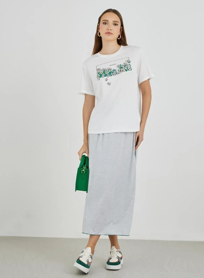 Take Two Graphic Printed Oversized T-Shirt