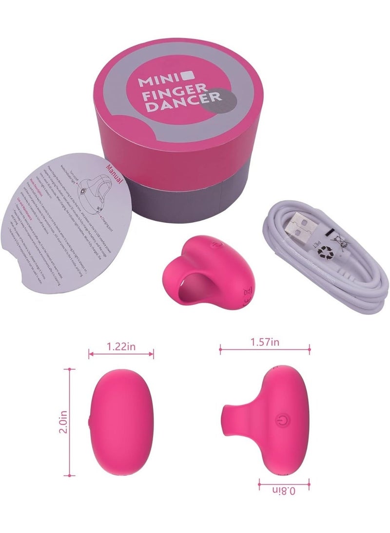 RATSAW Face & Eye Massage Ball Portable Travel Pocket USB Rechargeable Personal Massager Facial Muscle Firming Anti-Aging Relieving Dark Circles, Puffiness, Fatigue (Rose Red) - Image 2