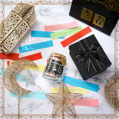 Reallnaive 2 Pcs Quran Verse Jar Islamic Gifts for Women Men Quran Affirmation Verses Hope & Prayer Jar Spiritual Comfort Read for Emotions and Feelings - Image 3