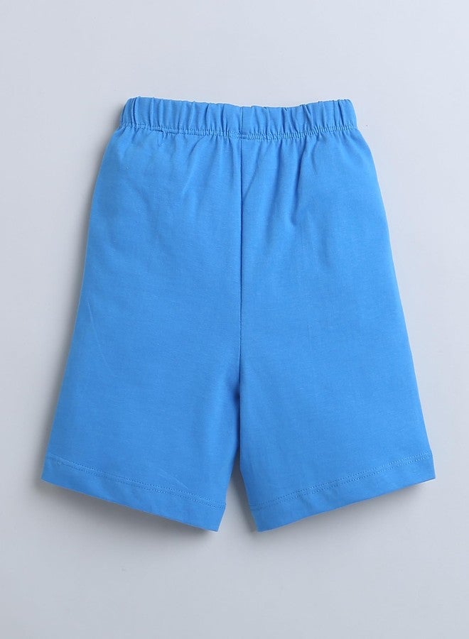 BUMZEE Blue & Orange Boys Sleeveless T-Shirt & Short Set Age - 6-12 Months (Peb9124C-blu.org) - Image 5