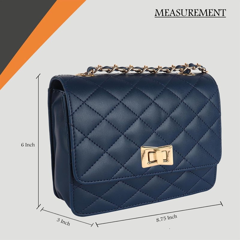 ADISA Women's Girls Quilted Cross Body Sling Bag (SL5059-NEW) - Image 2