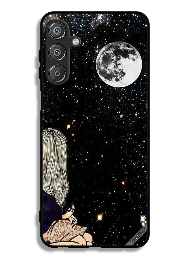 Covernex Samsung Galaxy M36 Protective Case Cover Looking To Moon - Image 1