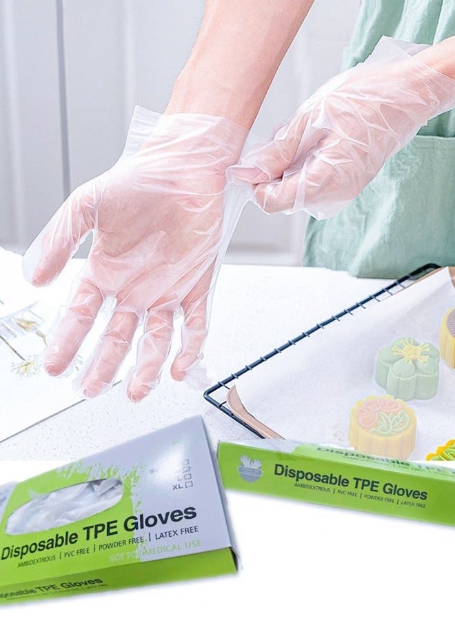 Durable TPE Material Disposable Gloves-Pack of 100  - Image 2