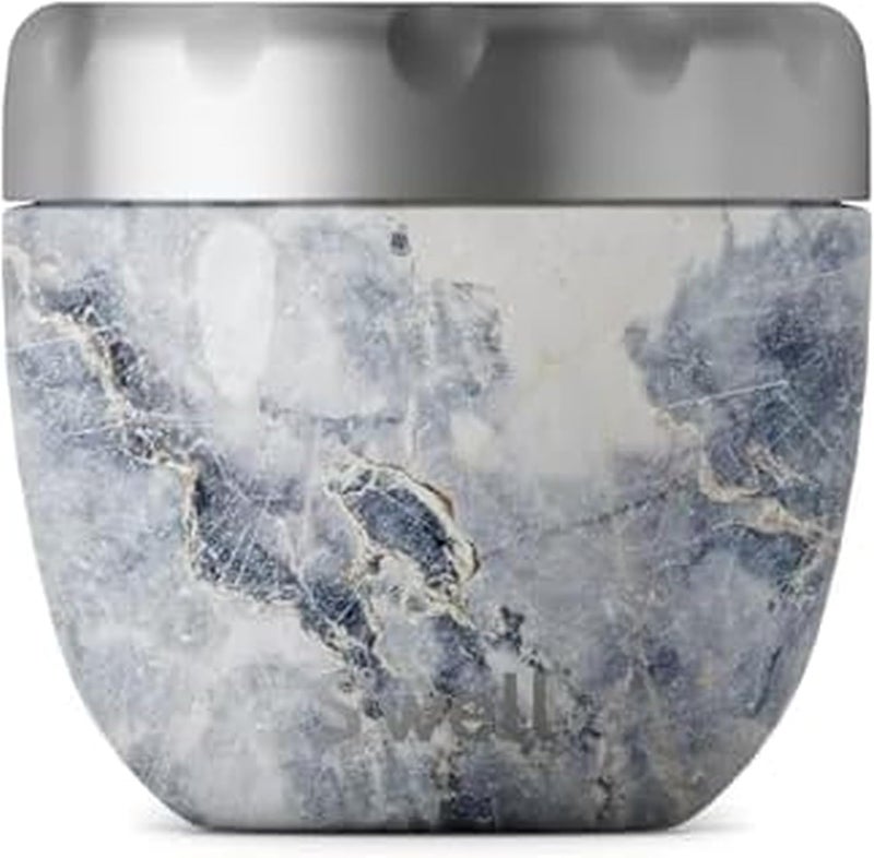 S'well Stainless Steel Bowls-21.5 Oz Triple-Layered Vacuum-Insulated Containers Keeps Food and Drinks Cold for 11 Hours and Hot for 7 - with No Condensation - BPA Free, 21.5oz, Blue Granite - Image 1