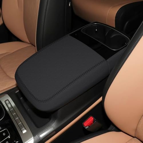 faccaibbg This faccaibbg armrest box cover is suitable for the 20252026 Kia Carnival Hybrid It is wellmade durable features a nonslip design and fits precisely Armrest box cover black - Image 1