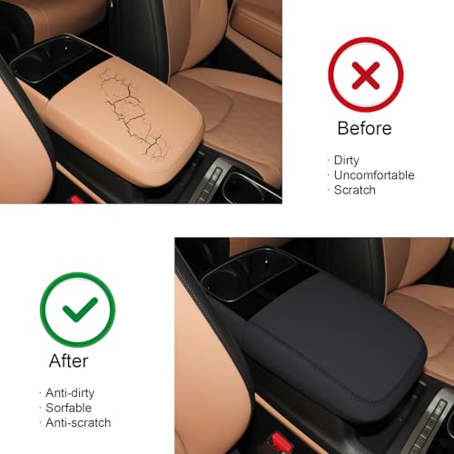 faccaibbg This faccaibbg armrest box cover is suitable for the 20252026 Kia Carnival Hybrid It is wellmade durable features a nonslip design and fits precisely Armrest box cover black - Image 3