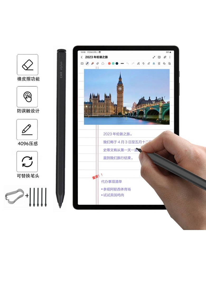 عام قلم كهرومغناطيسي سلبي جديد مناسب لقلم سامسونج ستايلس 4096 مستوى شفط مغناطيسي حساس للضغط لمنع اللمس العرضي - Image 3