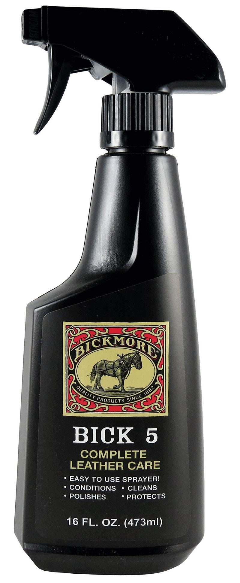 Bickmore Bick 5 Leather Cleaner Conditioner Spray 16 fl oz, For All Leather Goods, USA Made - Image 1