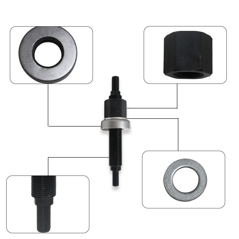 Harmonic Balancer Install Tool: Highly Durable Material - Perpendicular Pilot Stud Protective Washer for Vehicle Engine Repair Maintenance - Image 2