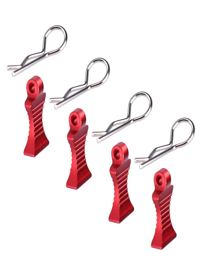 AIMROCK RC Body Clips R Pins 30-Degree Angle With Pull Tabs for 1/10 1/12 Traxxas Arrma Axial Losi HPI Car Crawler Truck Buggy (Red) - Image 3