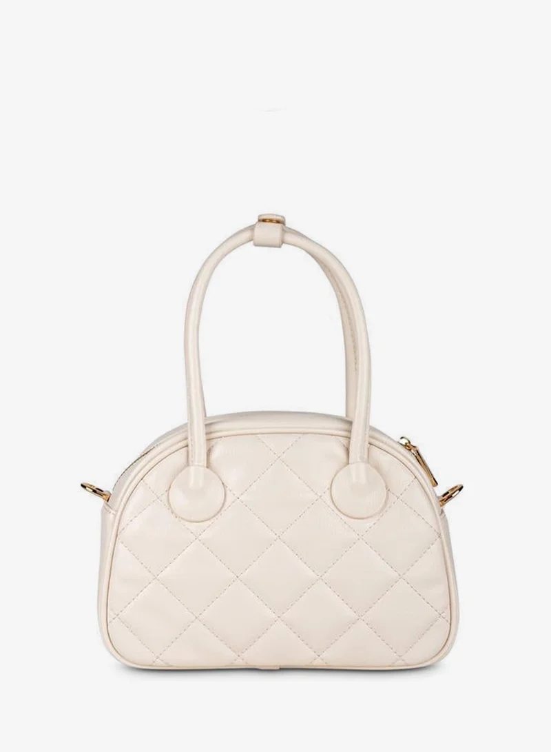 Vincci Beige Women Quilted Satchel Bag for Women | Best Price UAE