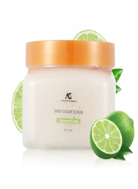 Shea and sugar scrub Coconut Lime