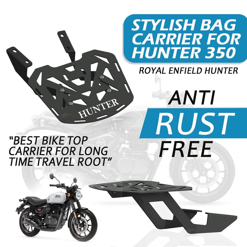 Asryd حامل الأمتعة الخلفي ASRYD لرحلات الدراجات النارية لرويال إنفيلد ريبورن هانتر 350 - Image 3