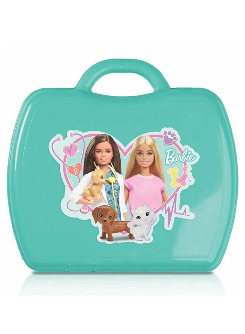 باربي Barbie Pet Clinic Playset PK6 – Portable Veterinary Role Play Set with 20+ Accessories | Kids 3+ - Image 3