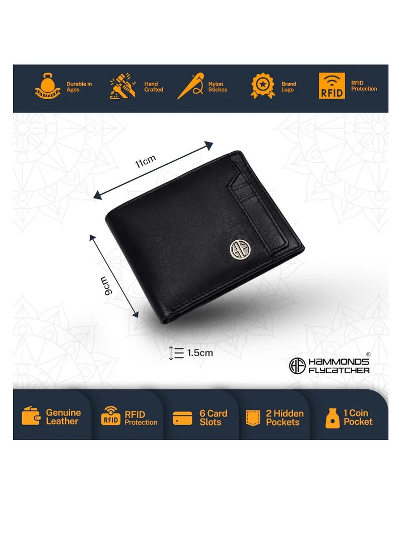 HAMMONDS FLYCATCHER Gift for Men Combo - Genuine Leather Wallet and Belt Combo for Men - Leather Belt for Men - Ramadan, Eid, Birthday Special Gift Ideas | FP92