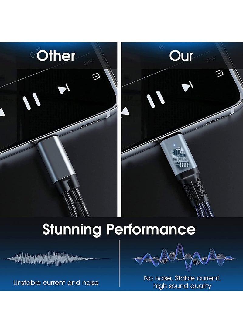 تودو - محول صوت لسماعات الرأس من النوع C إلى 3.5 ملم ومحول شحن 2 في 1 USB C يدعم Pd 60 وات - Image 1
