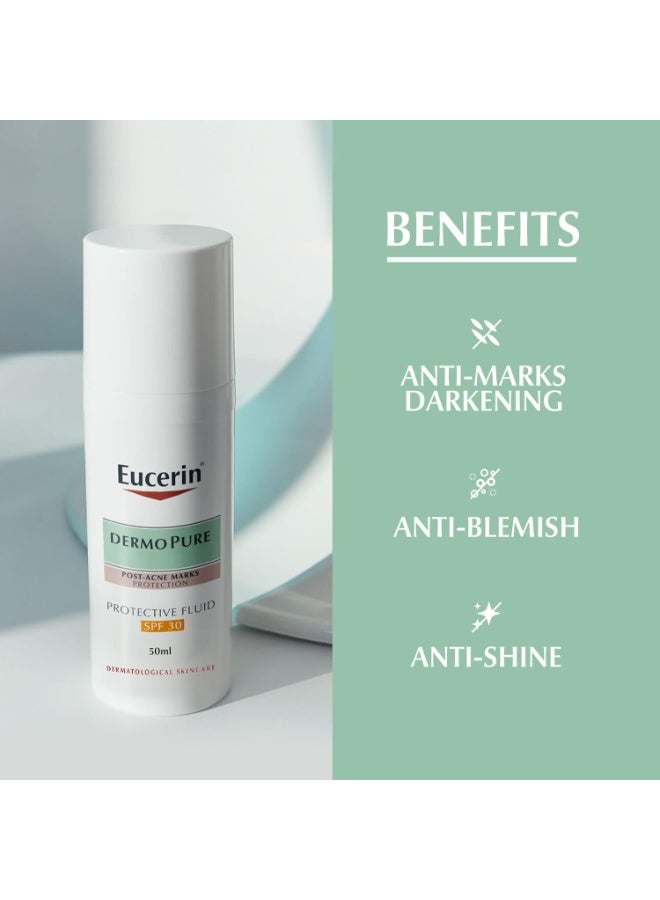يوسيرين ديرموبيوريفير سر البشرة الصافية والمطفية بدون آثار حب الشباب وحماية SPF 30 - 50 مل - Image 4