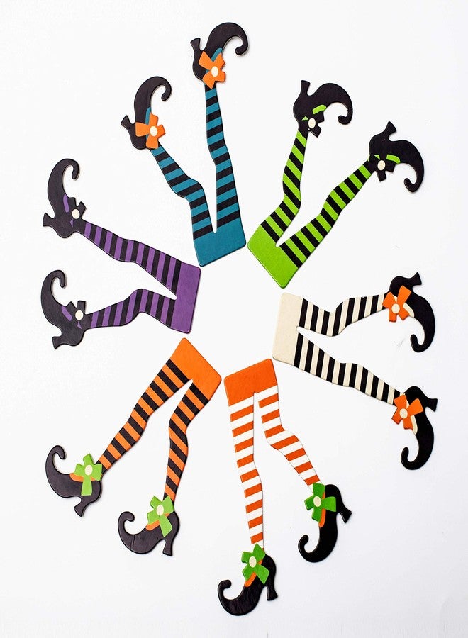 Whaline Halloween Cupcake Toppers Witch Boot Paper Cupcake Decorations for Cupcake Dish Decoration Party Supplies, 30 Pack - Image 2