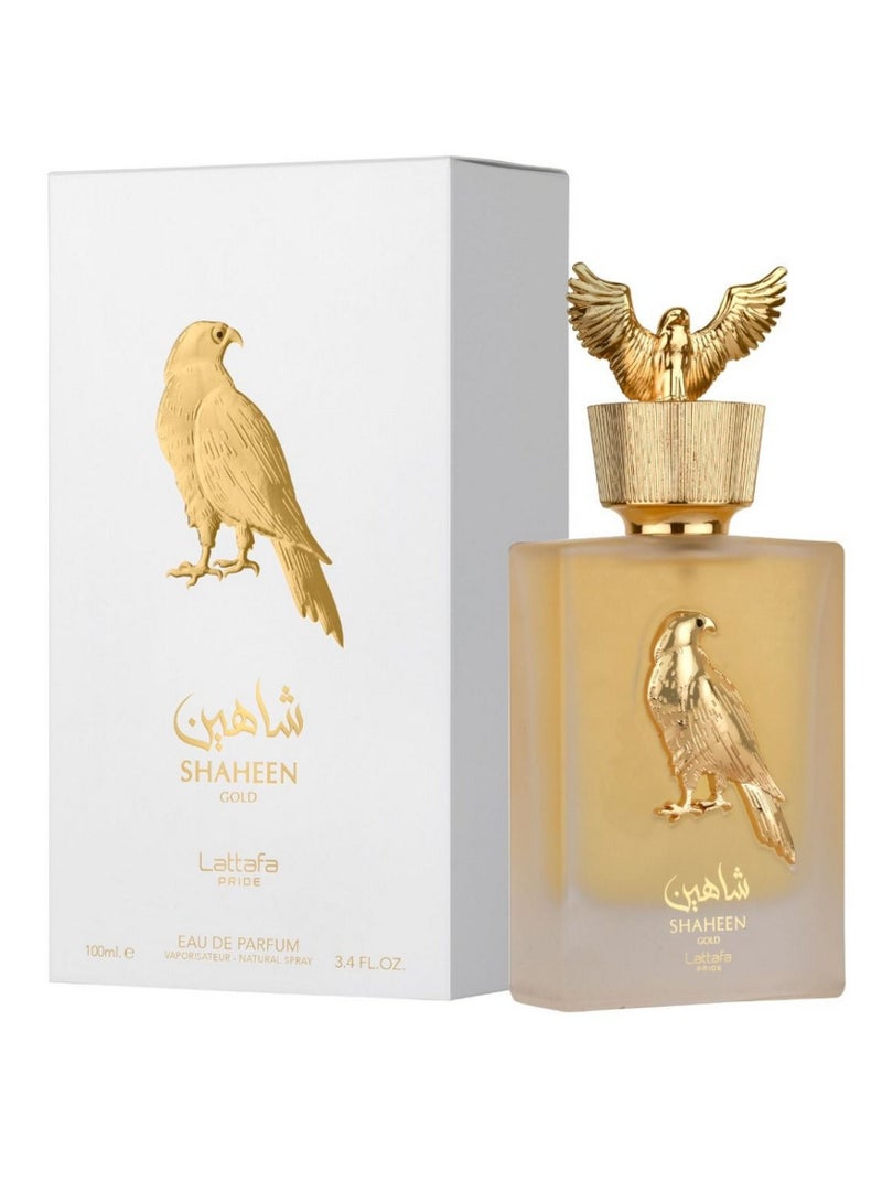 Lattafa لطافة شاهين جولد أو دي بارفان 100 مل بخاخ - Image 1