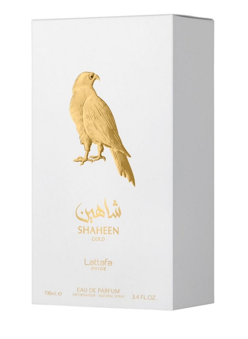 Lattafa لطافة شاهين جولد أو دي بارفان 100 مل بخاخ - Image 3