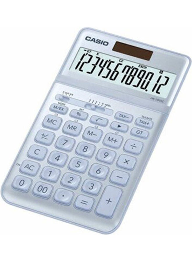Casio JW-200SC-BU-N-DP Premium & Stylish Calculator (Light Blue)