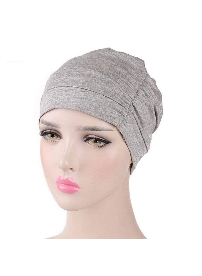 TALE KING Cotton Sleep Bonnets For Women Cotton Beanie Sleep Hat Night Caps For Curly Hair Sleeping Caps For Cancer Patients 2 Pack  - Image 2