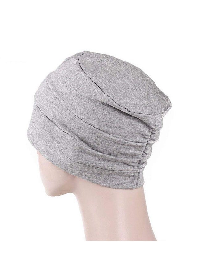 TALE KING Cotton Sleep Bonnets For Women Cotton Beanie Sleep Hat Night Caps For Curly Hair Sleeping Caps For Cancer Patients 2 Pack  - Image 3