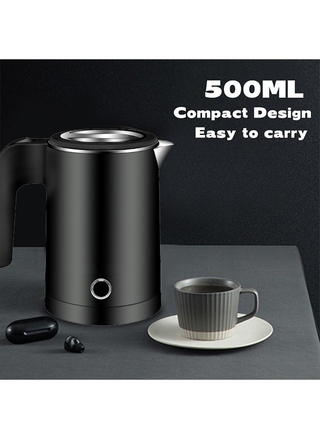 sokany 0.5L Kettle Electric Kettle  600W Concealed Heating Element Double Insulation Fast Boiling Black  - Image 4