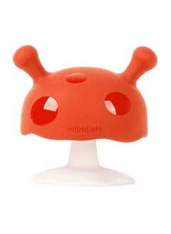 Mombella Mushroom Soothing Teether Toy | BPA-Free & Refrigerator Safe | Soft Silicone | 3-6 Months | Dimensions: L 7.5 x W 5 x H 9 cm 