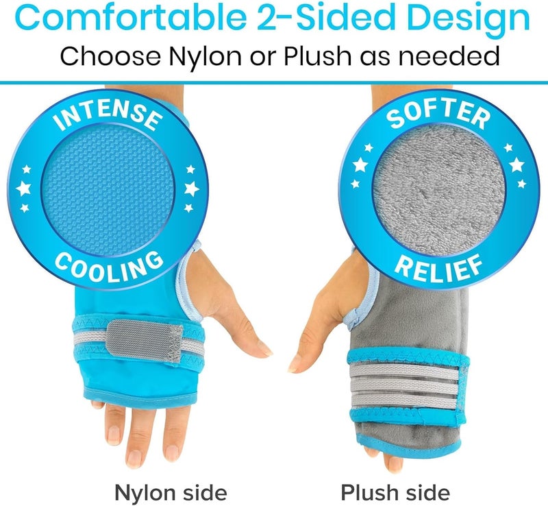 Arctic Flex Wrist Ice Pack Wrap  Hot  Cold Therapy Brace For Hand  Soft Gel For Pain Relief Rheumatoid Arhtritis Surgery Swelling  Sprains  Adjustable Straps For Heating Or Cooling Compression - Image 5
