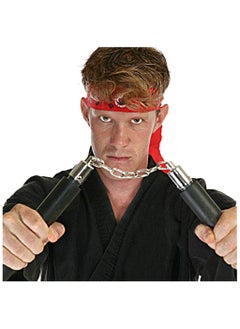 TOPOINT Nunchuck,Safe Foam Training Nunchucks/Nunchakus with Steel Chain for Kids & Beginners Practice and Training,Color: Green & Black  - Image 4