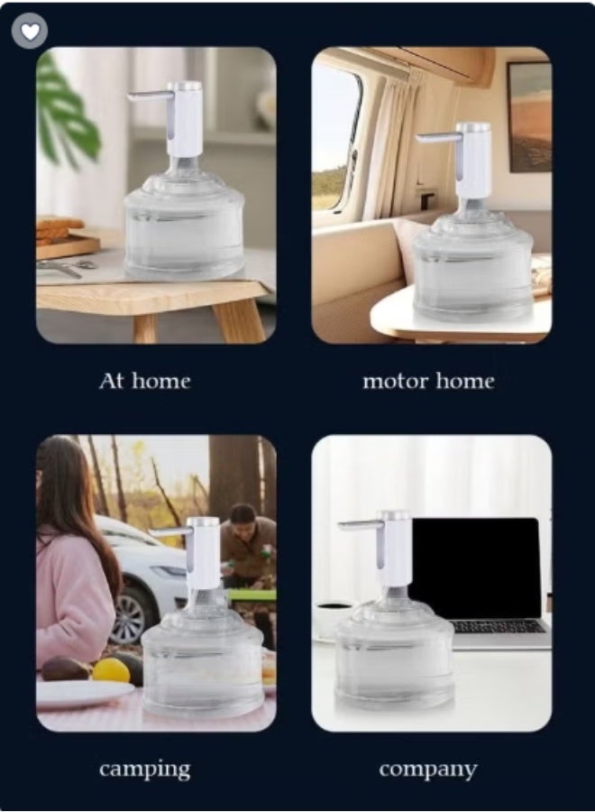 Folding Electric Water Pump Dispenser Electric Touch Screen Wireless Portable Water Pump 3 Quantitative Settings Drinking Water Pump Portable Multipurpose Dispenser for Home Office Camping - Image 5