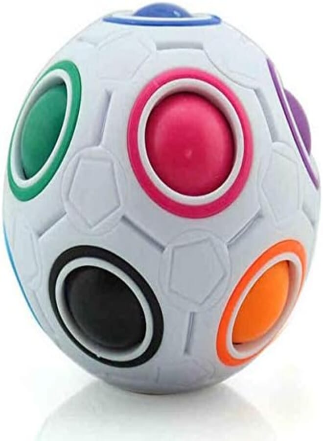 Spherical Magic Cube Toy novelty toys Football Puzzle Rainbow Learning and educational toys for children adults
