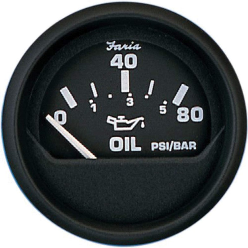 FARIA BEEDE - 12803 Euro Oil Pressure Gauge BLK, Black - Image 2