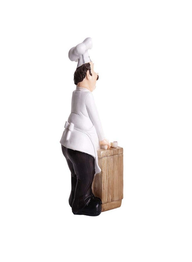 SMANTA Making Bread Decorative French Chef Figurine - Resin Home Countertop Table Decoration for Country Cottage Decor & Gourmet Kitchen Decorations - Image 2