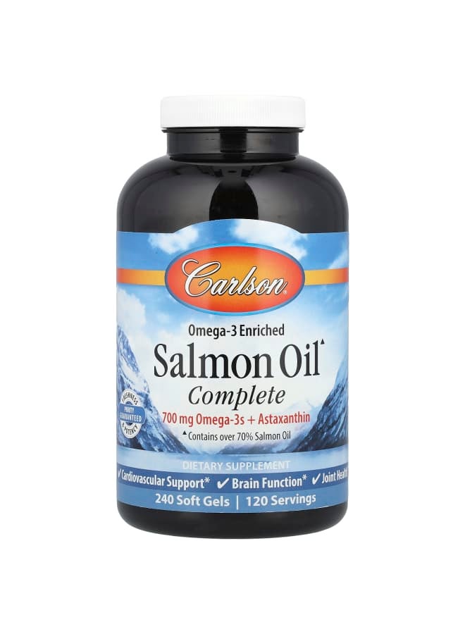 Omega-3 Enriched Salmon Oil Complete, 240 Soft Gels