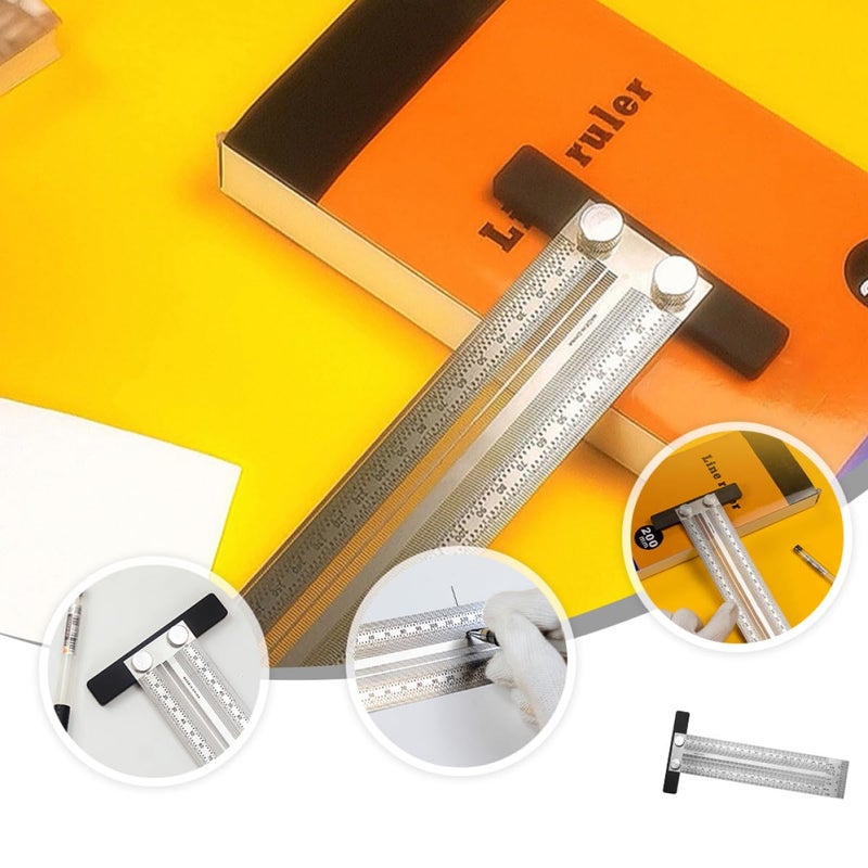 Stainless Steel Try Square 200mm Right Angle Ruler Precision Measuring Tool for Woodworking - Image 4