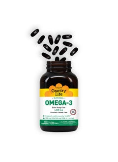 Country Life Omega 3 1000Mg Epa Dha Fish Oil One Softgel Per Day 100 Softgels Certified By Gluten Free  - Image 4
