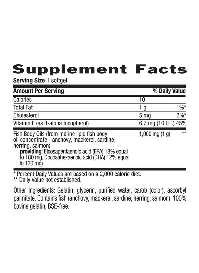 Country Life Omega 3 1000Mg Epa Dha Fish Oil One Softgel Per Day 100 Softgels Certified By Gluten Free  - Image 3