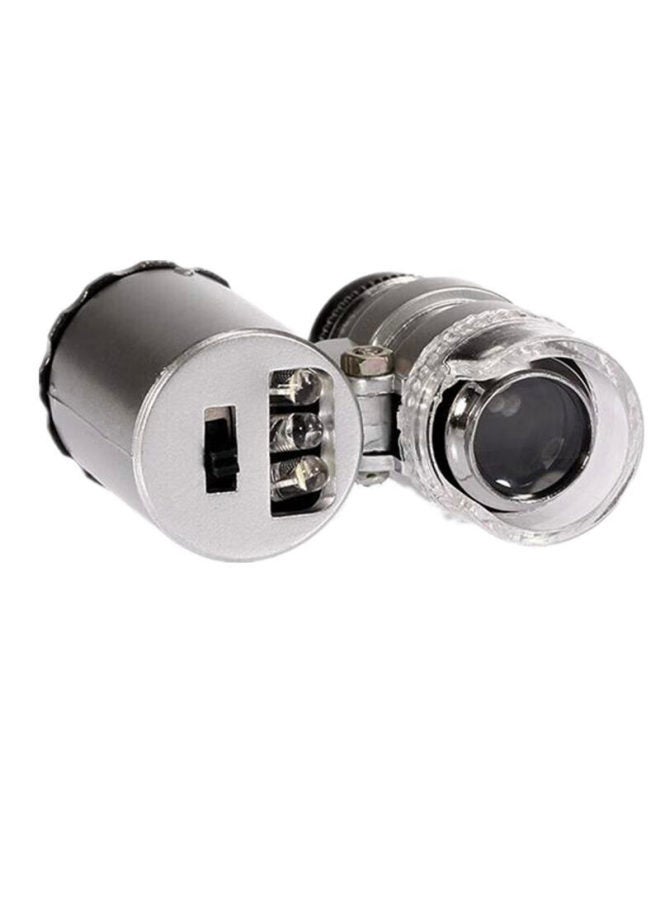 Jhopt 60x Mini Portable Microscope With Led Light, Uv Fluorescent Lamp For Currency Inspection And Gemstone elry Magnification - Image 2